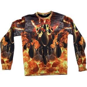 Sex Money Weed SMW Crew Sweatshirt Size M Hip Hop Rap Fire Bombs